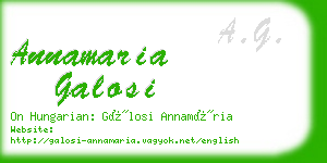 annamaria galosi business card